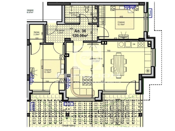 3–стаен апартамент в новострояща се сграда в кв. Железник–запад - 0